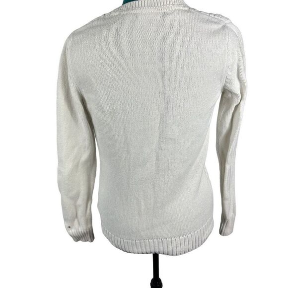 Tommy Hilfiger cream cable sweater- size L - Picture 4 of 8